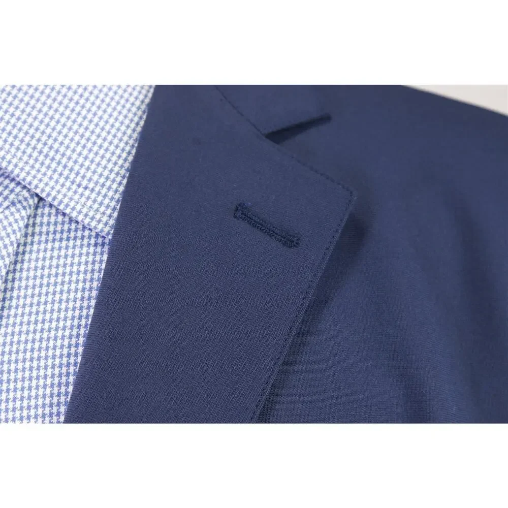Sene Custom FlexTech Stretch Navy Blue Blazer Jacket 42R